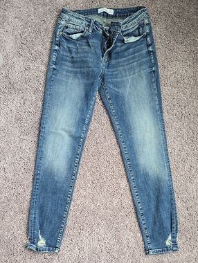 KanCan Women’s Blue Washed Slim Jeans Size 30